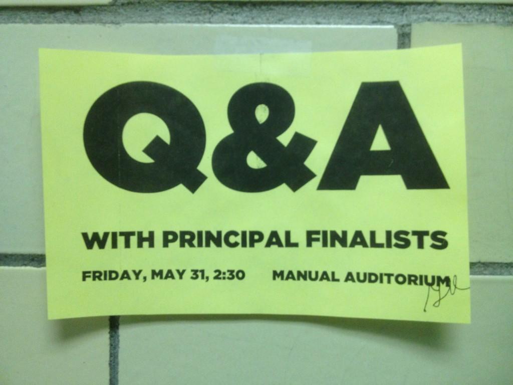 Time is running out to submit questions for principal Q&A