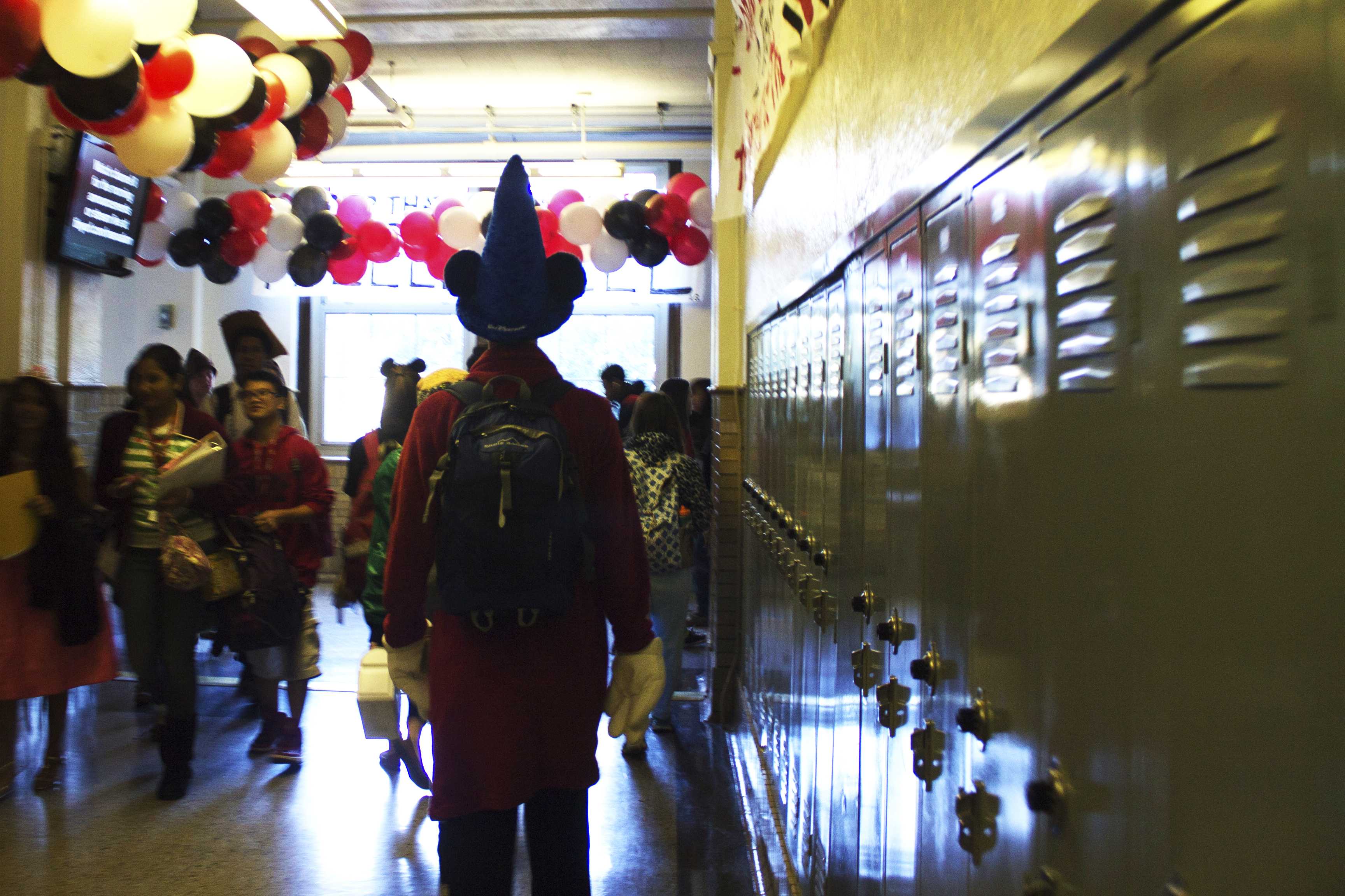 The one who started it all, Mickey Mouse, is seen walking through the decorated hallways. Photo by Olivia Cook