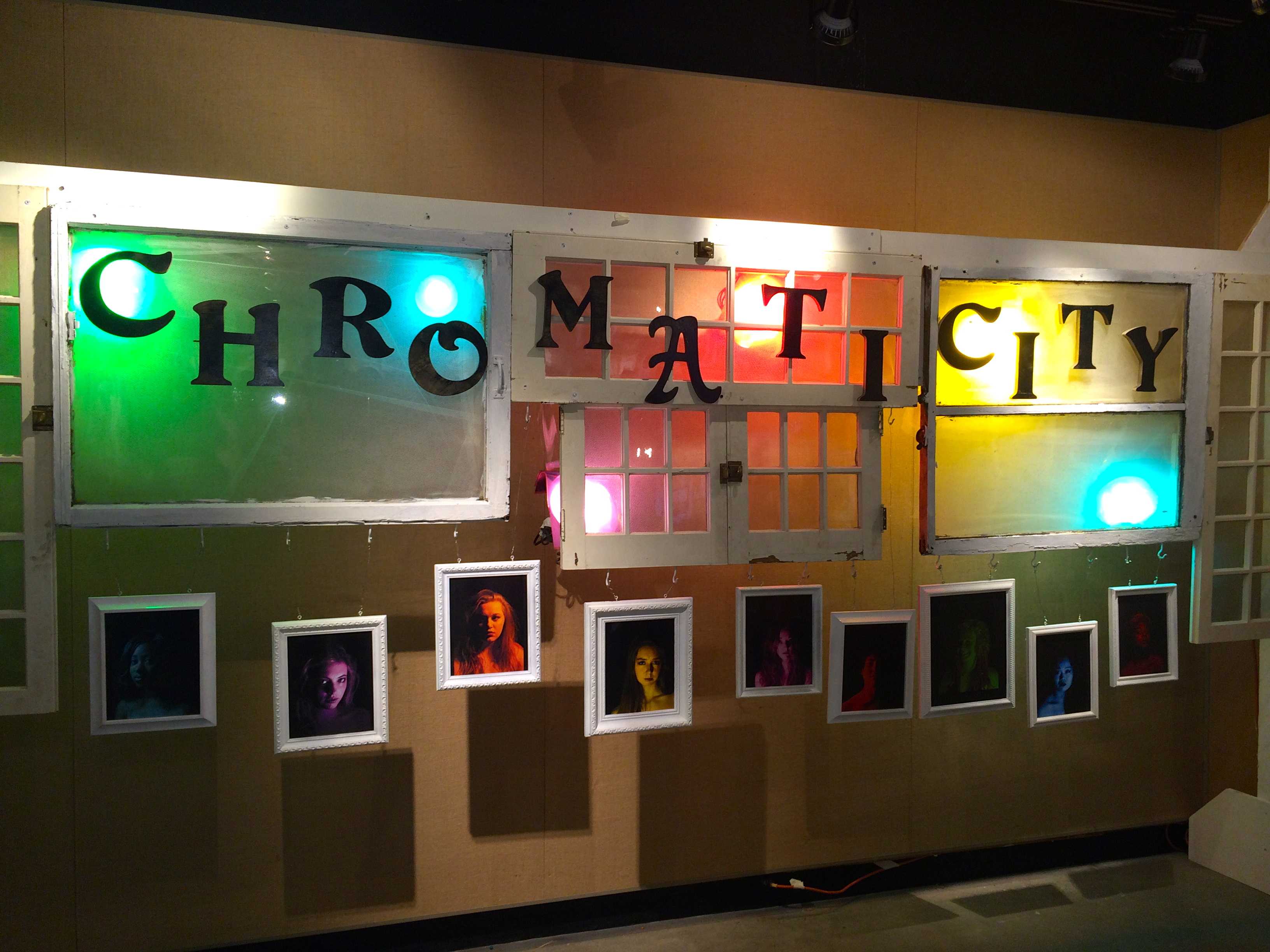 The opening display for the latest VA gallery, Chromaticity. 