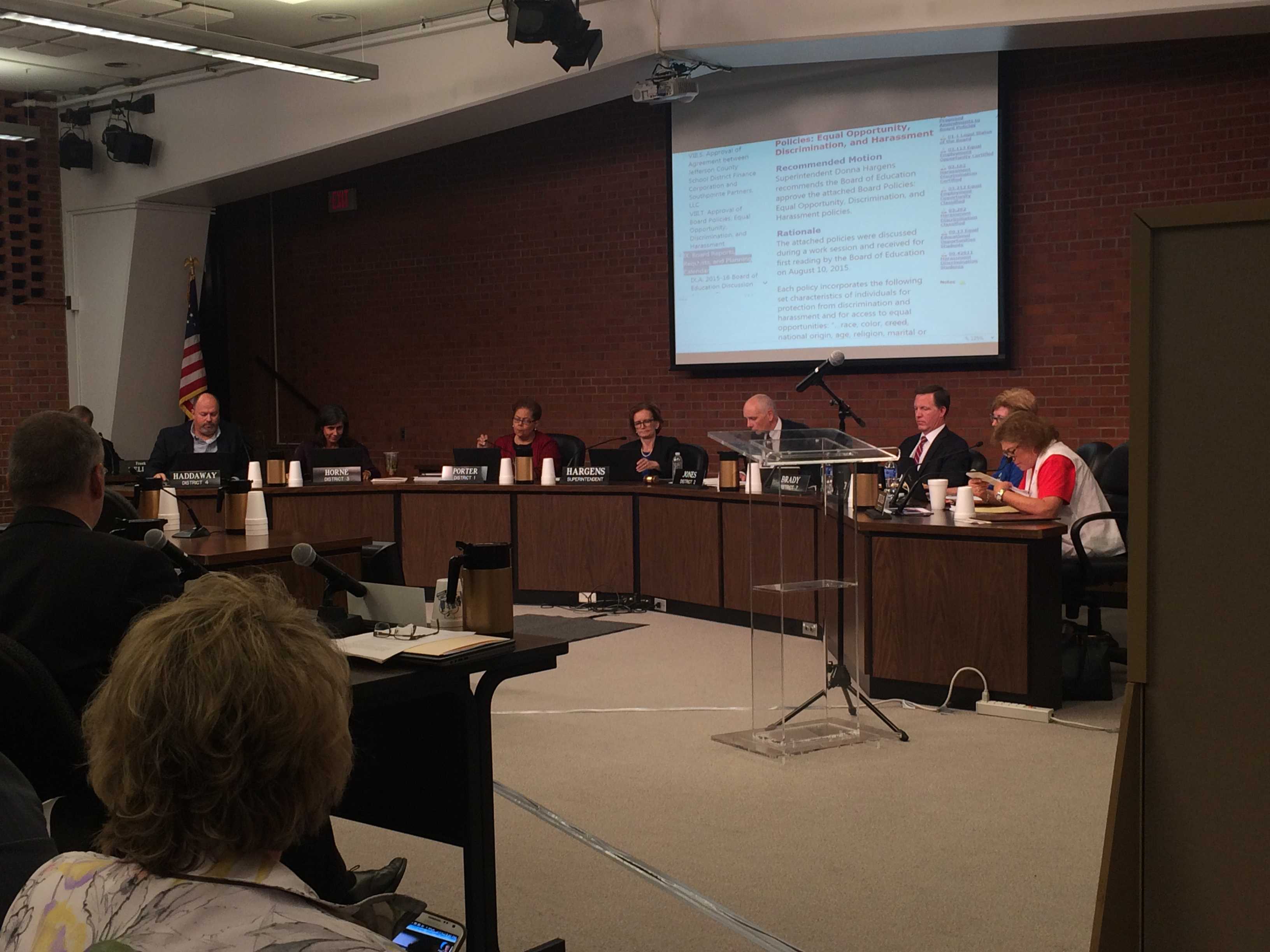 JCPS board votes to amend anti-harassment policy