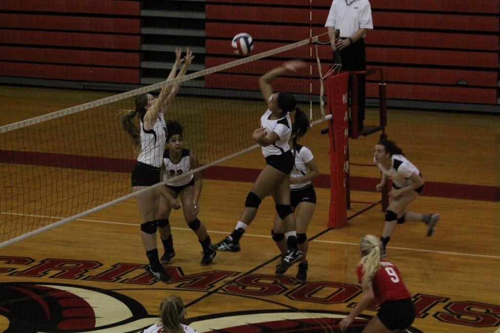 Crimson volleyball sweeps Atherton