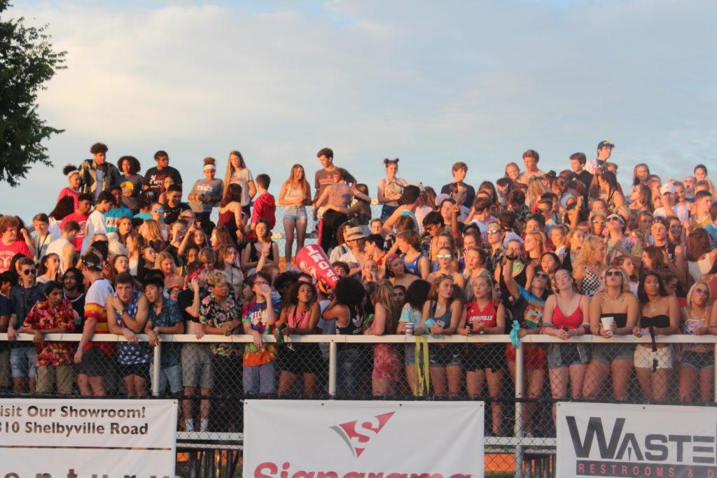 The Manual student section at the football game against Ballard, Photo by Katelyn Bale.