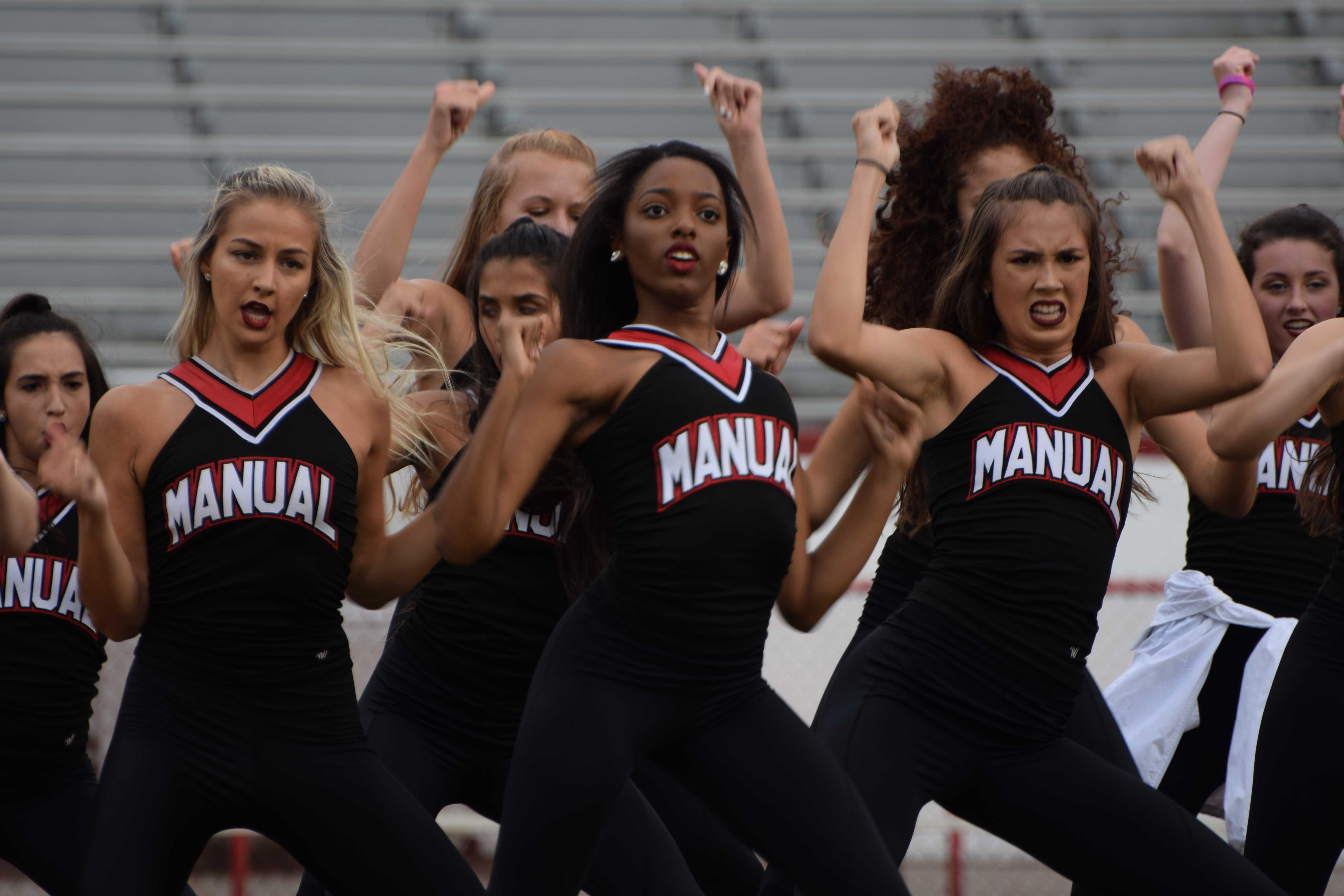 The Dazzlers perform at a football game. Photo by Pieper Mallett.