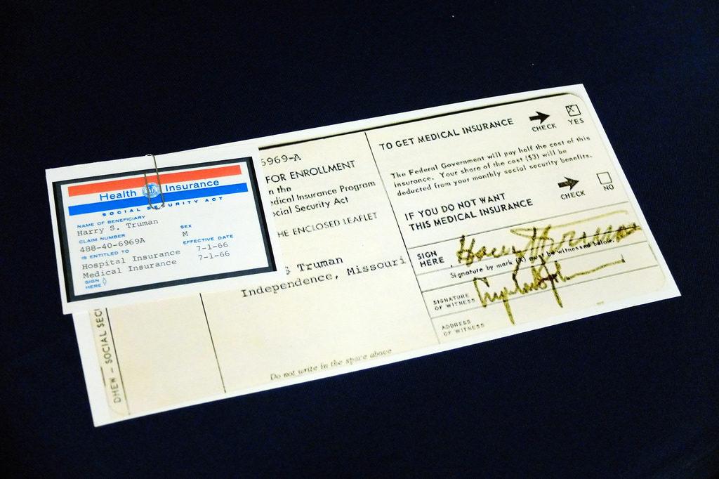 Image of a medicare paper. Photo by the Gerald R. Ford School of Public Policy, University of Michigan. Image found on Flickr, and licensed under CC BY-ND 2.0. No changes were made to the original image. Use of this image does not indicate photographer endorsement of this article. Image link: https://www.flickr.com/photos/fordschool/20336342129