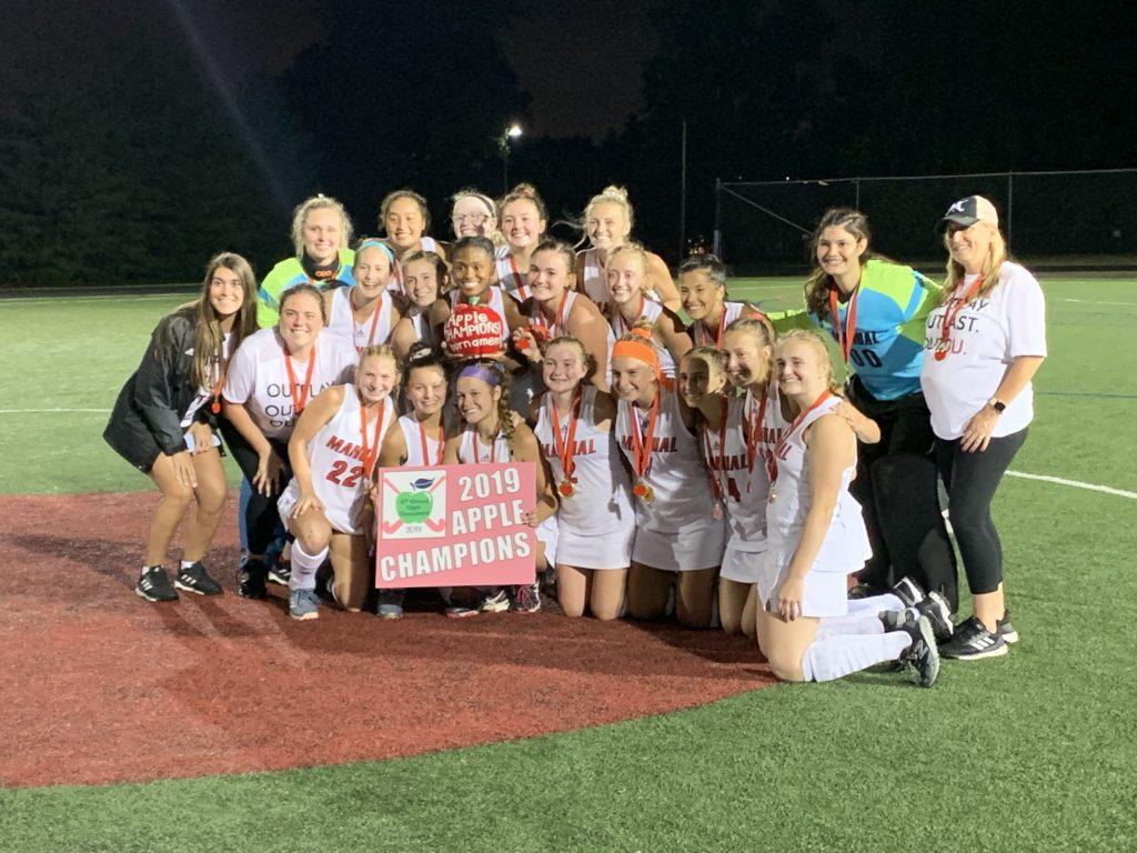 The Manual field Hockey team is the first public school to win the Apple Tournament in all 47 years of the tournament. Photo by Aliyah Lang. 