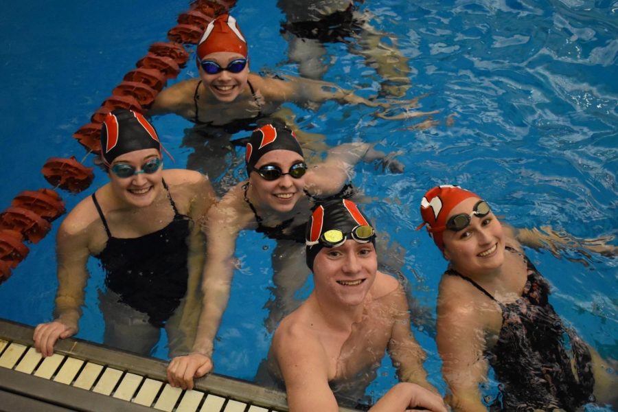 Manuals swim team makes a splash on senior night