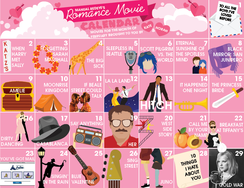 RedEyes romance movie calendar