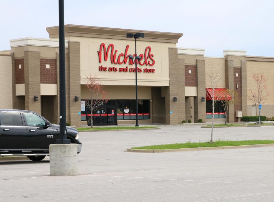 Michaels, a relatively busy store, is closed in an effort to keep people home and safe. Photo by EP Presnell. 