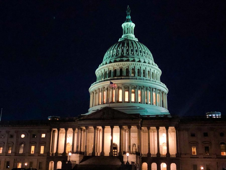 The+US+Capitol+building+on+a+fall+night+in+2019.+Photo+by+EP+Presnell.