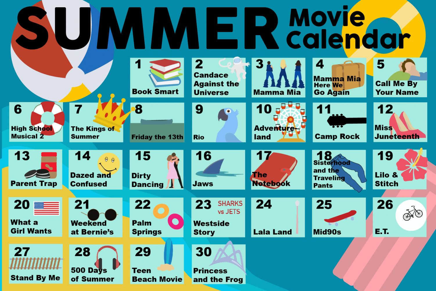 Summer movie calendar Manual RedEye