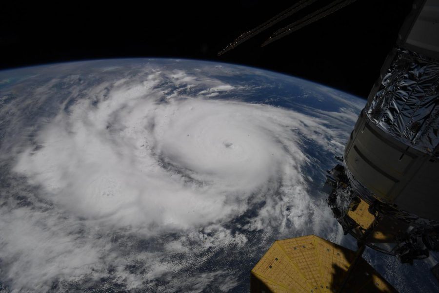 Satellite view of Hurricane Ida