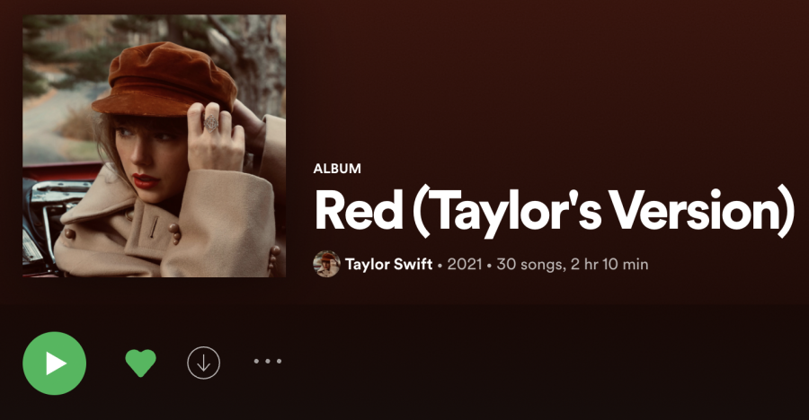 After+less+than+a+week+of+being+released%2C+Taylor+Swifts+Red+%28Taylors+Version%29+top+song+has+over+31+million+views.+Screenshot+by+KC+Ciresi.
