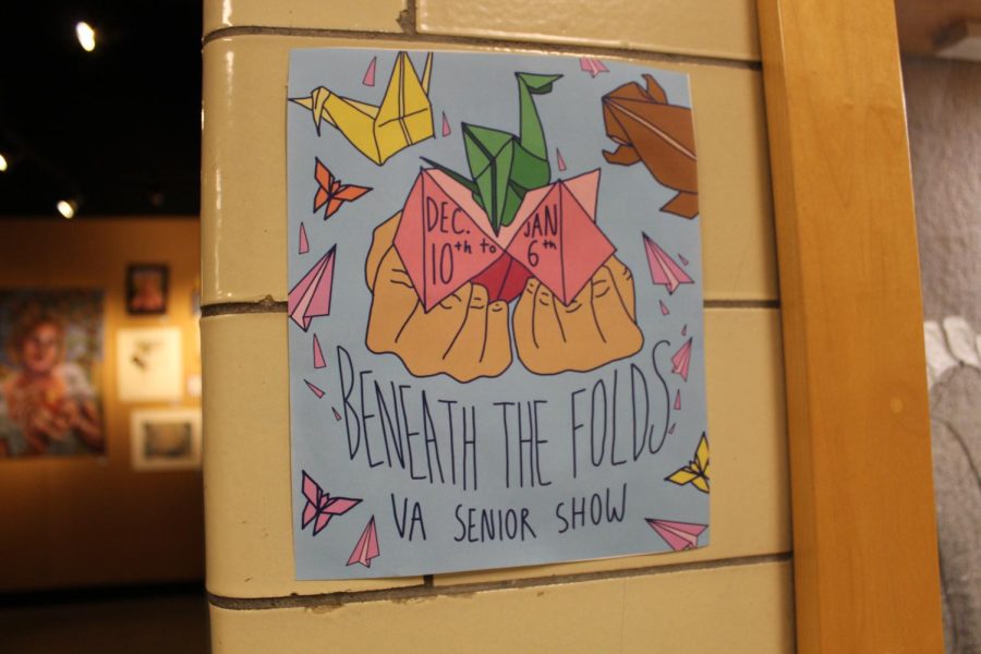 The promotion poster for the show, designed by VA students. Photo by Macy Waddle. 