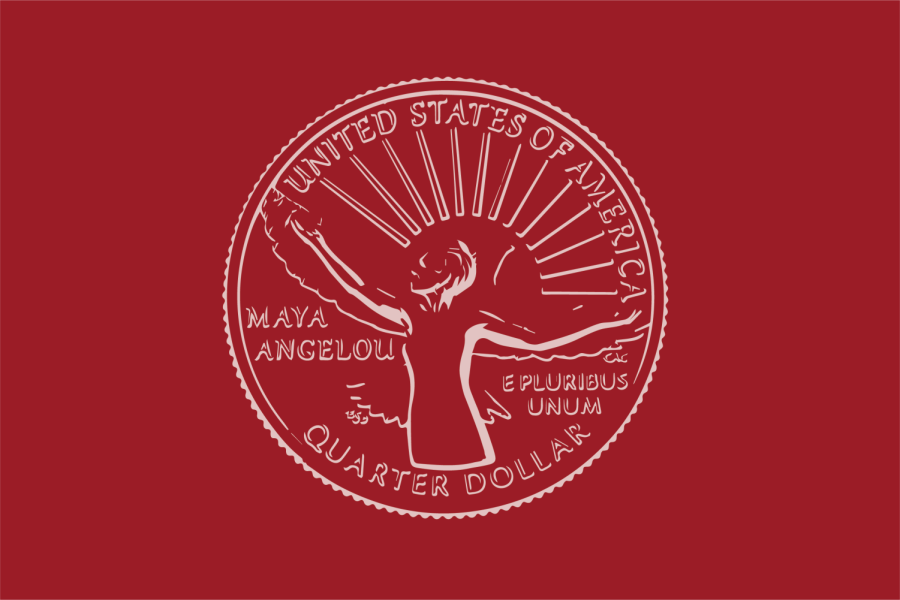 Maya Angelou will be featured on the quarter until 2025. Graphic by Molly Gregory.