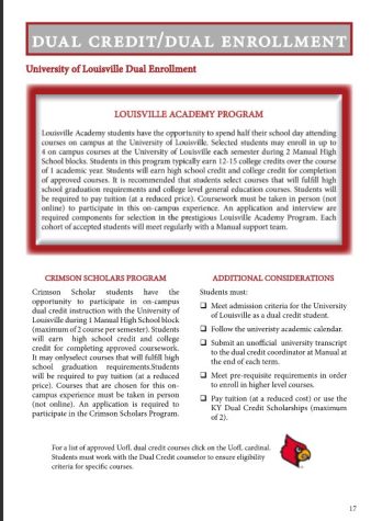 UofL opportunities for Manual students–What are the Crimson