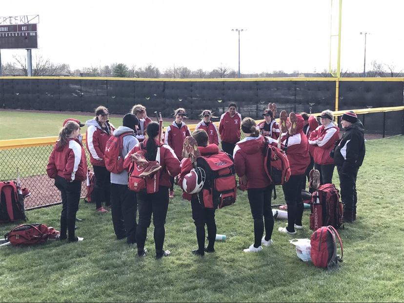 Photo of the softball team following their 14-0 win against Grant County on March 26. Photo courtesy Manual softball team. 