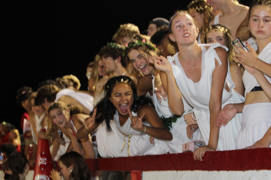 Manuals student section was alive with excitement for the seasons first home game.
