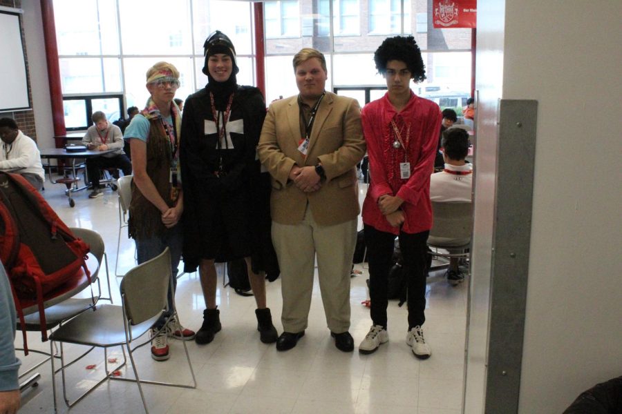 Students dress up in costumes ranging from hundreds of years ago to the 70s.