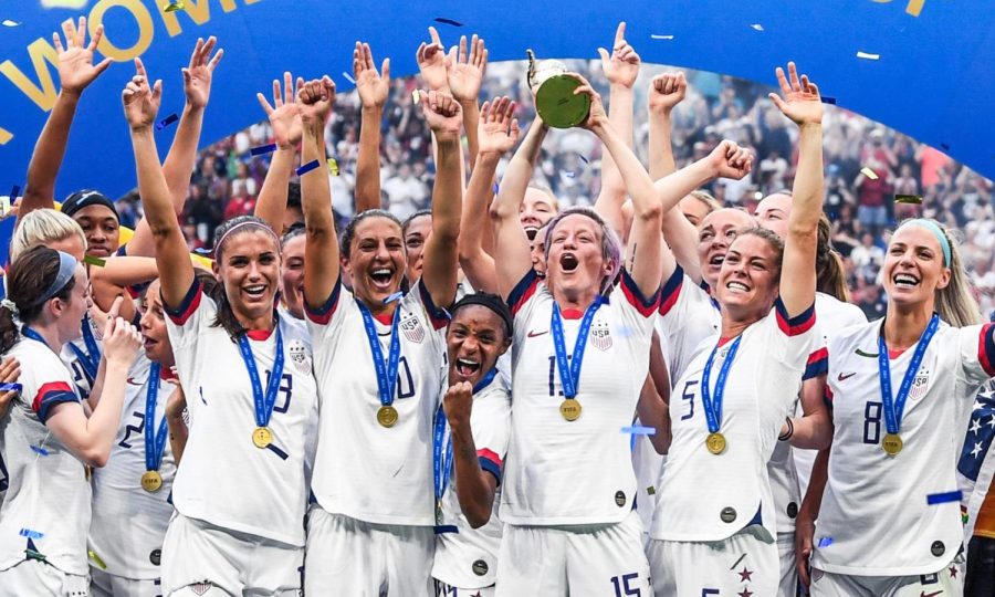 The national womens soccer team has won four World Cup titles. Photo courtesy of ussoccer.com