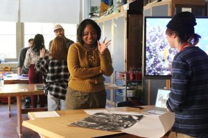 VA students got to display wonderful works of art at College and Career Day. Photo by Izzy Young.