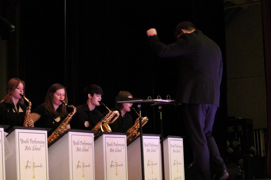 Manuals YPAS Jazz Ensemble performs admirably at their concert. Photo by Allison Underwood.