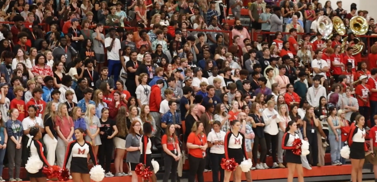 VIDEO: Manual hosts pep rally for football homecoming