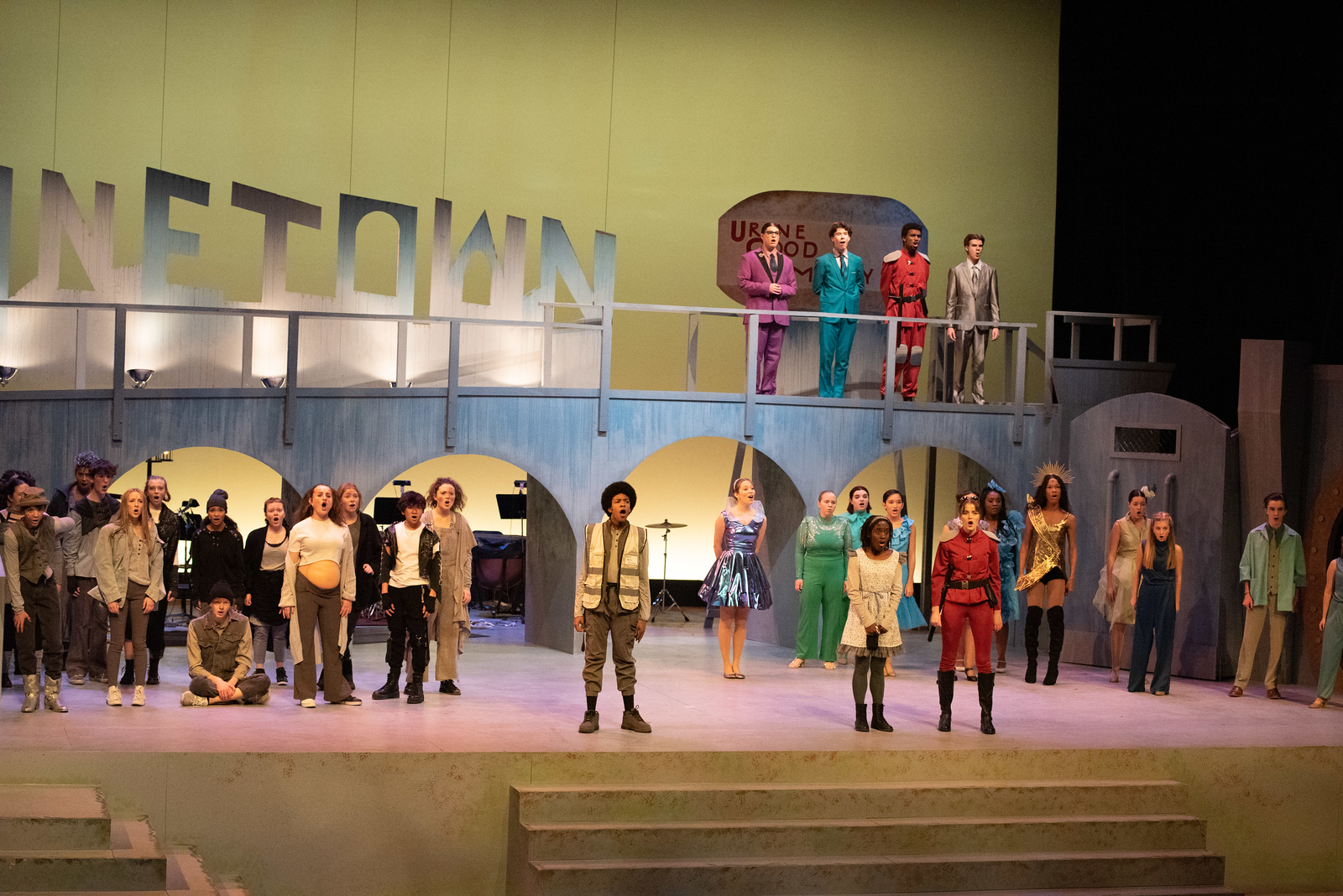 Manual students performed in a recent YPAS production of Urinetown. Photo by Cayce Crowder Abellard
