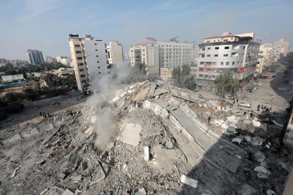 Damage in Gaza Strip during Oct. 2023. Photo by Naaman Omar.
