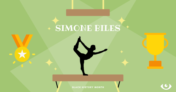Simone Biles is an inspiration to many because of her successes and strengths. Design by Emma Tucker