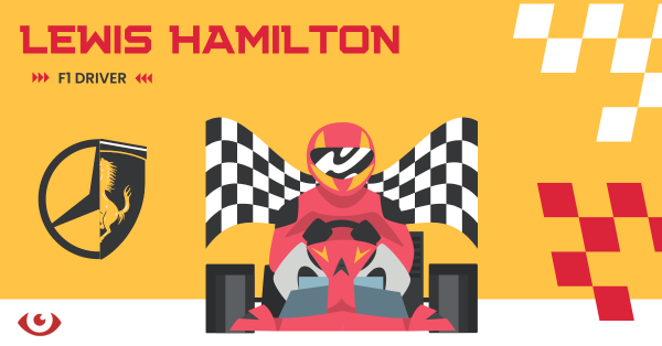 Lewis Hamilton, the only black Formula 1 driver, is breaking barriers. Design by Emma Tucker