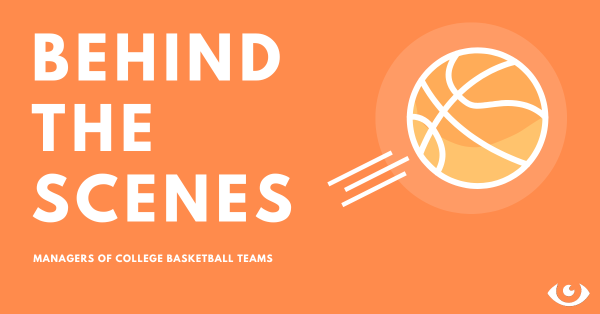 The college basketball managers created a league to compete with each other. Design by Emma Tucker