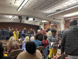 Many community members and leaders showed up to the Wednesday board meeting. 