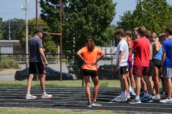 The cross country team practicing after school. Photo by Marisa Bucher 