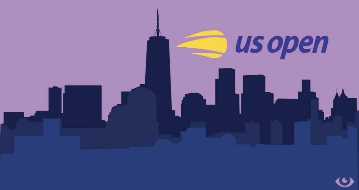 The US Open is held in New York City from late August to the middle of September every year. Design by Katie Dikes