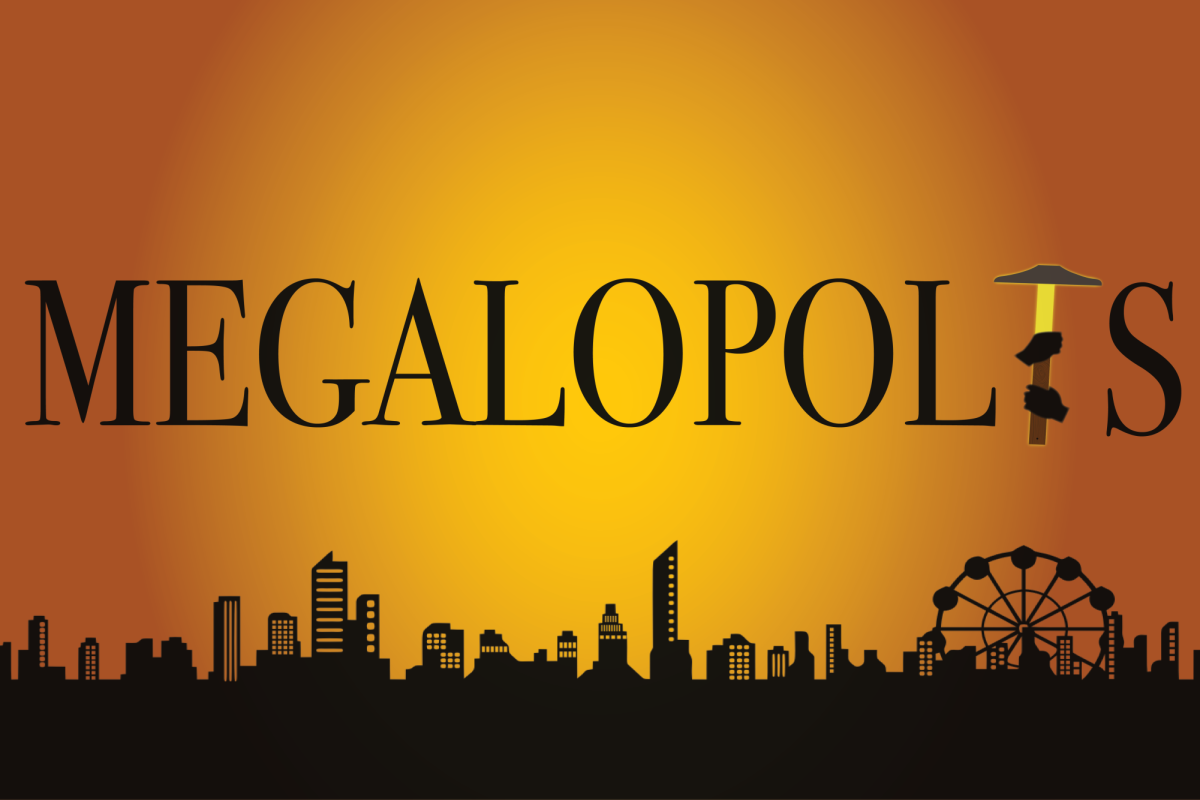 "Megalopolis" takes place in New Rome, a fictional city similar to the New York of today. Design by Aaron Ziegler.