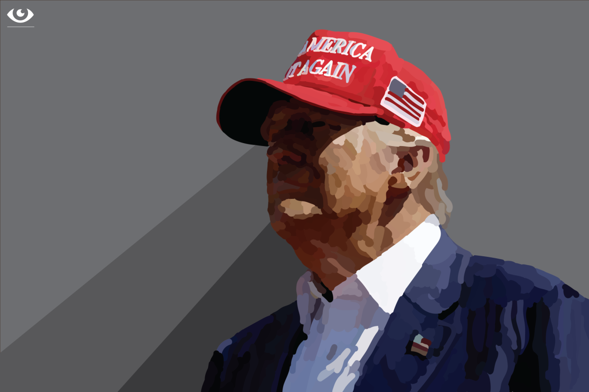 Donald Trump will be the first ever convicted felon to take the role of President of the United States. Design by Marisa Bucher.