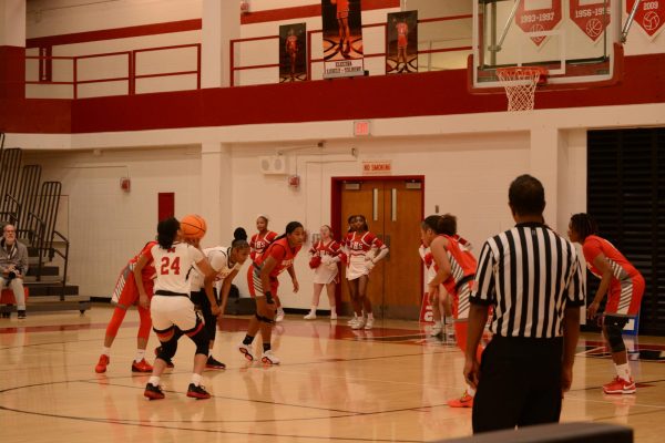 Brooklyn Davis (#24, 11) prepares to shoot a free-throw.