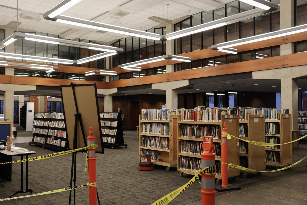 The Main Louisville Free Public Library prepares for construction starting on Dec. 1.