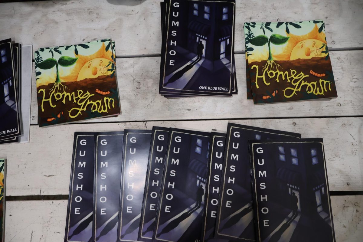 One Blue Wall showcases their recent issues, "Homegrown" and "Gumshoe," which the release event is focused on.