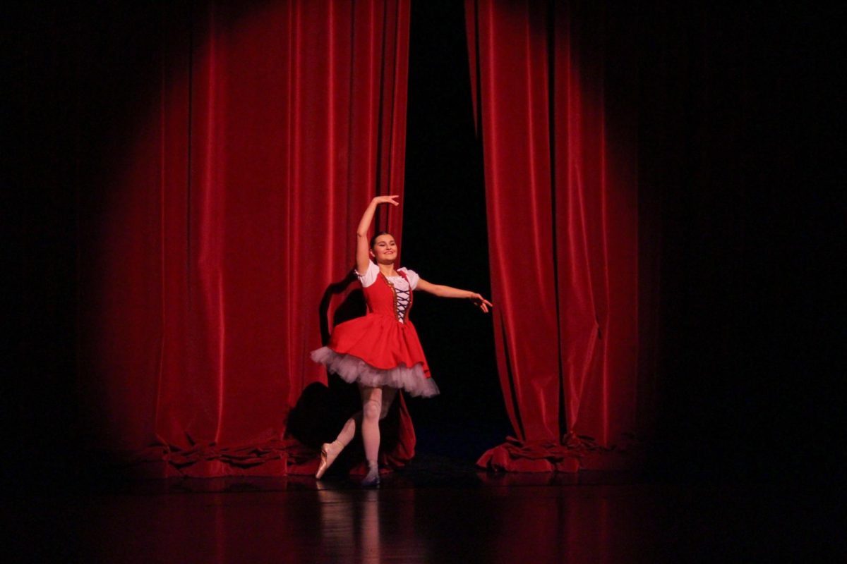Ashley Nevison(12, YPAS) takes her bow as the lead doll, Coppelia, in “Coppelia.”