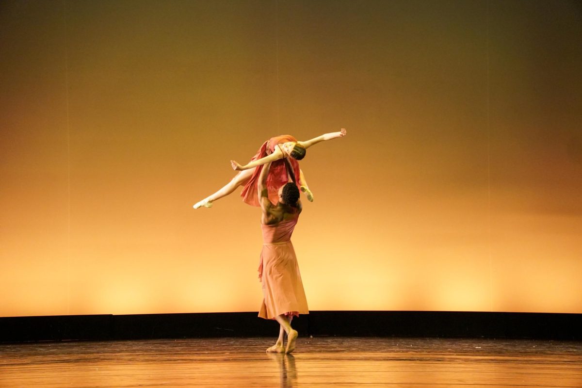 YPAS Dancers Kamren Glenn (11, YPAS) and Autum Thoem Crume (10, YPAS) opening "ENTWINED."