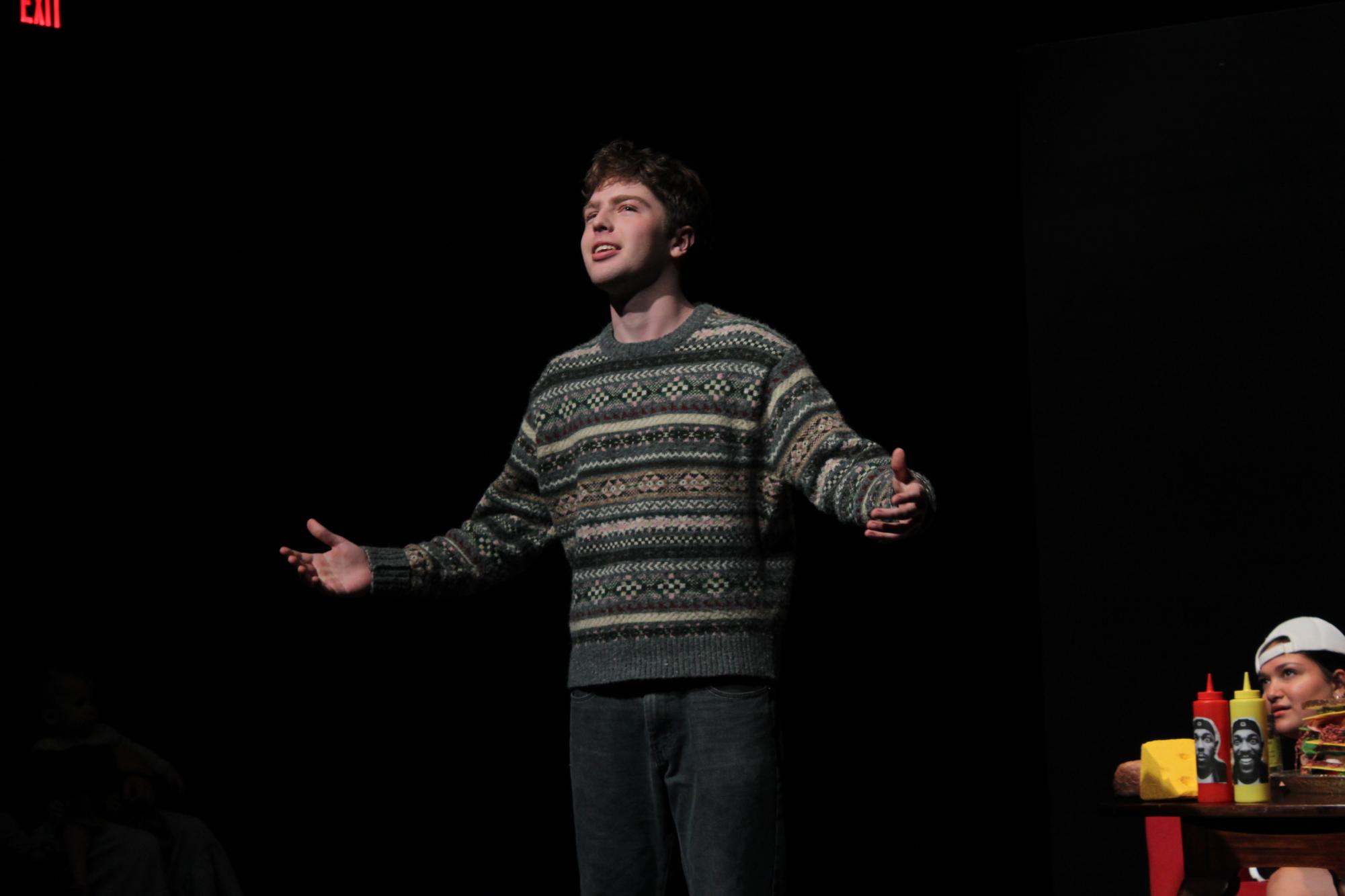 Micah Reardon (12, YPAS) acts in Slate 1 New Works performance. 