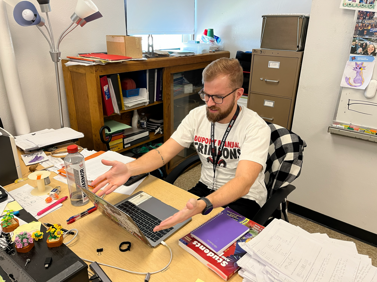An email about a substitute teacher provoked ire in over a hundred JCPS teachers — and those were just the respondents. Pictured is Jordan Woosley (Science).
