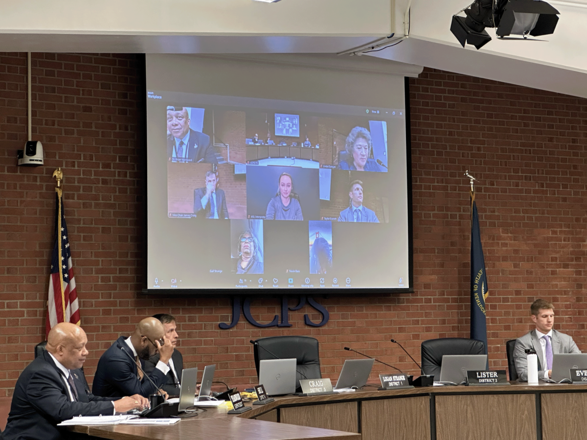 On March 31, the JCPS Board of Education addresses the academic commitment plan and votes on position cuts.
