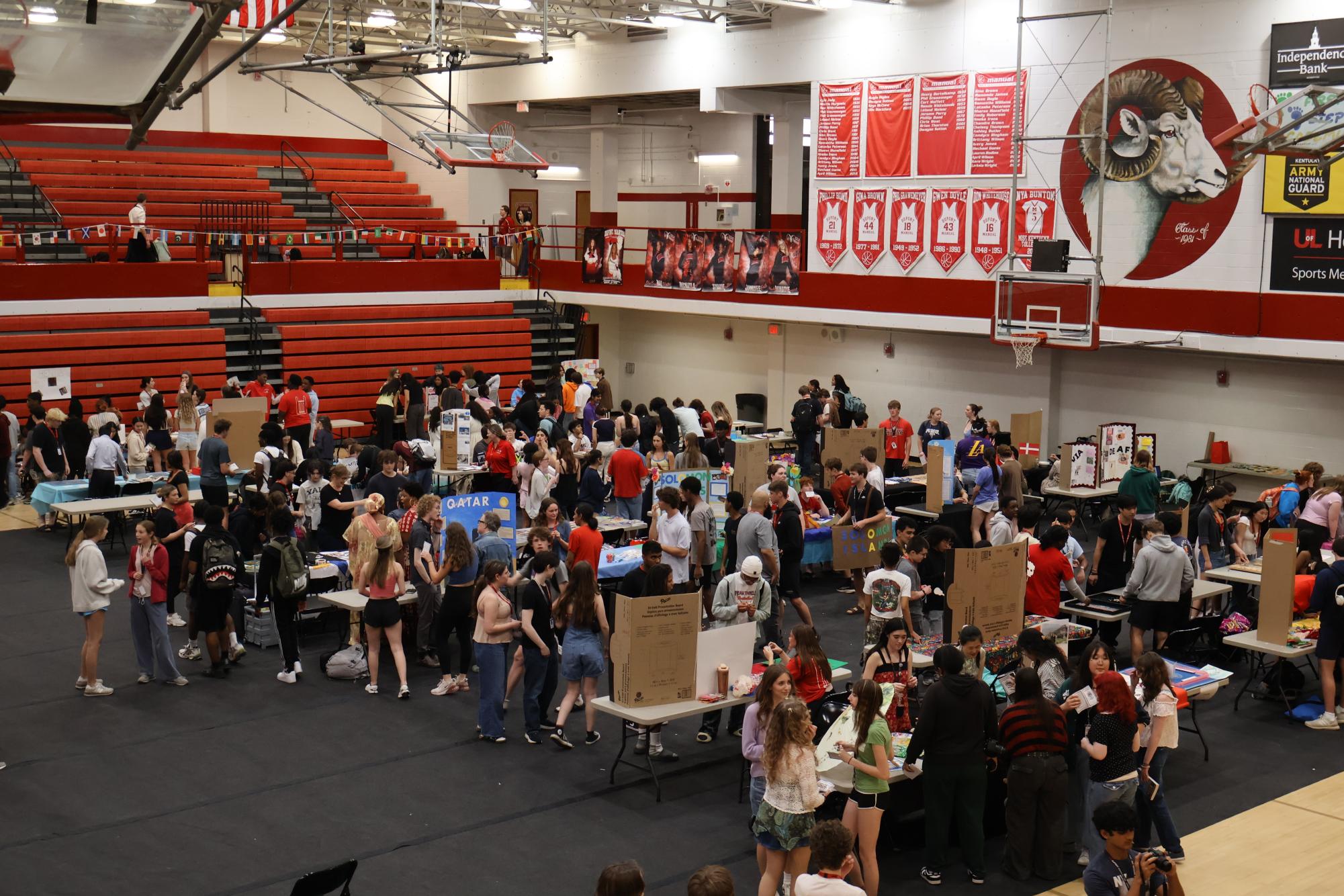 Students enjoy learning about different cultures and clubs during Manual's 17th annual Multicultural Fair.