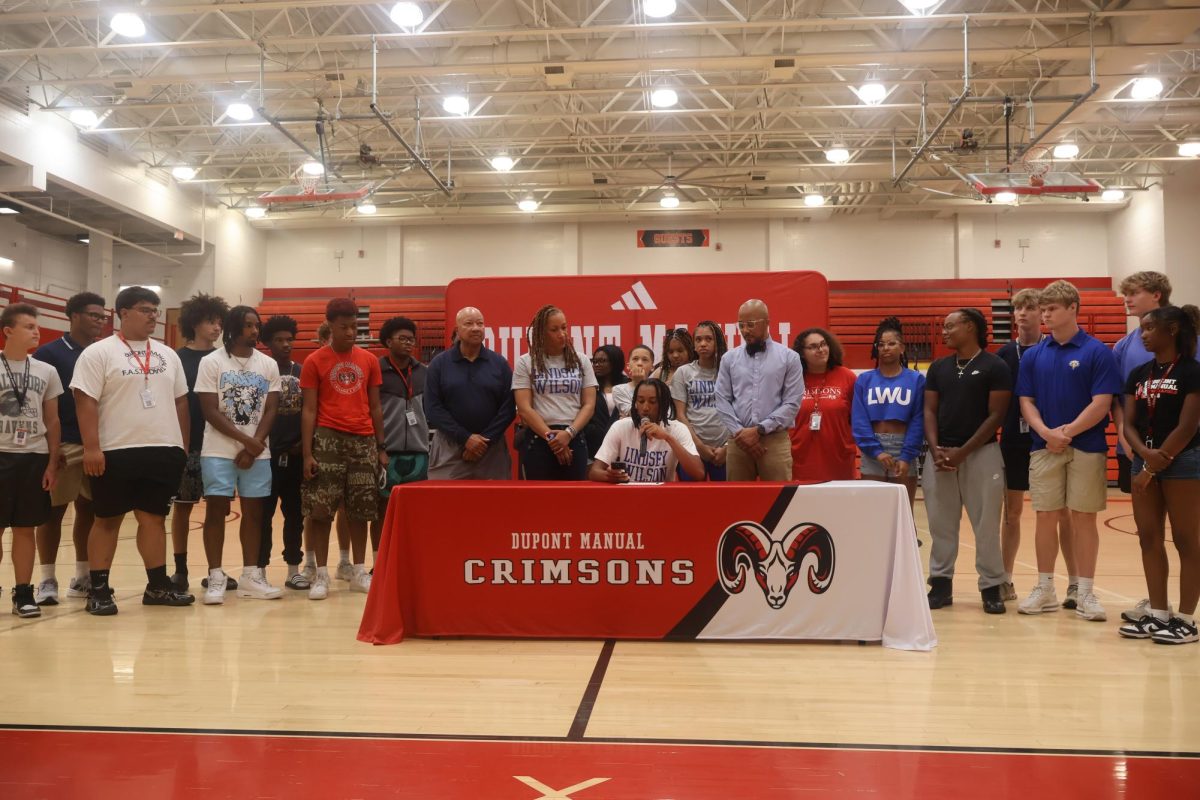 Calvin Brooks (HSU, 12) signed to Lindsey Wilson College for men's track and field.
